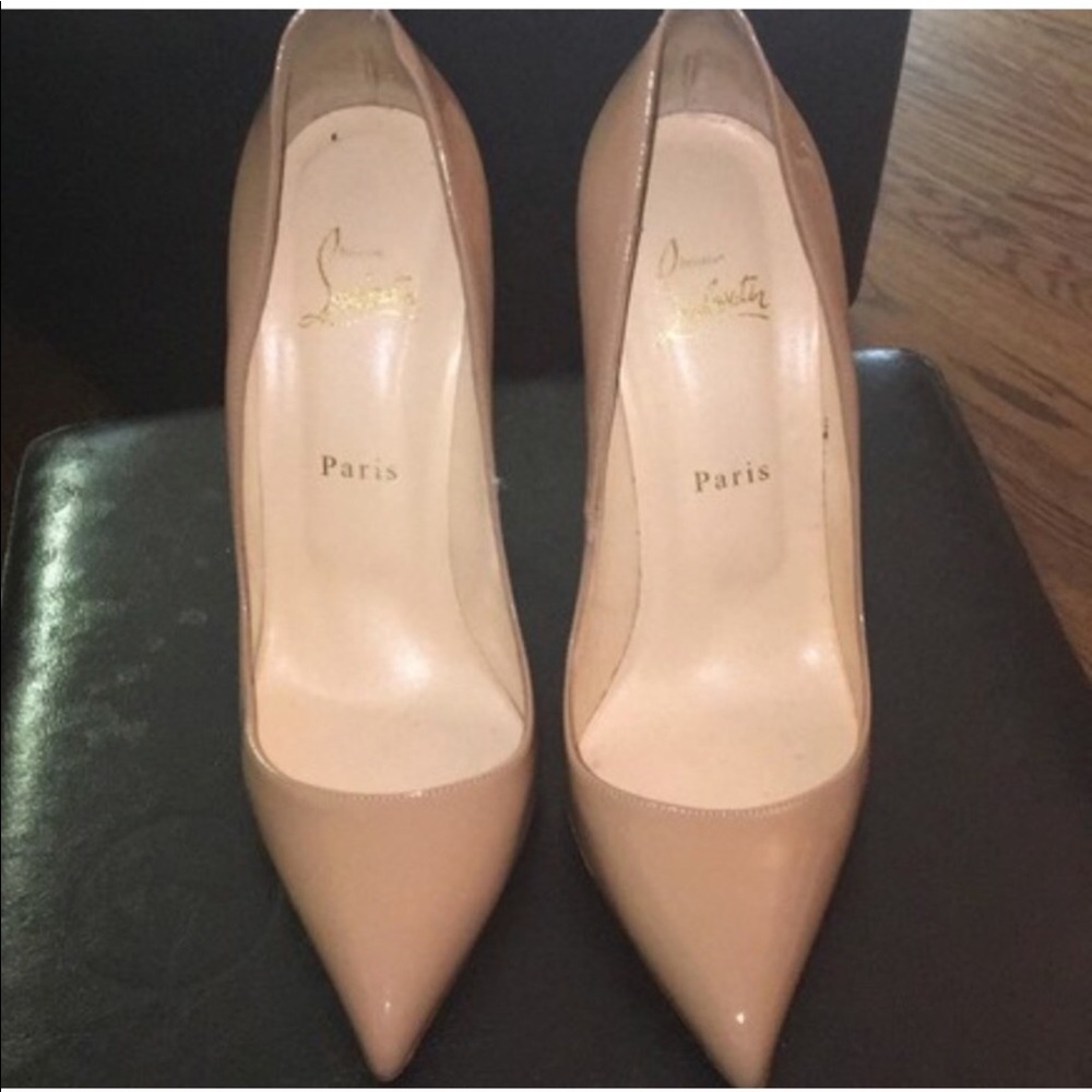 Authentic Christian Louboutin Pigalle Nude Pumps